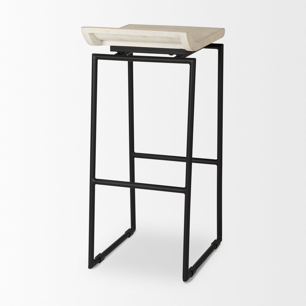 Givens Wood Seat Stool