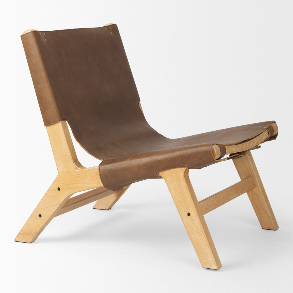 Elodie Leather Accent Chair