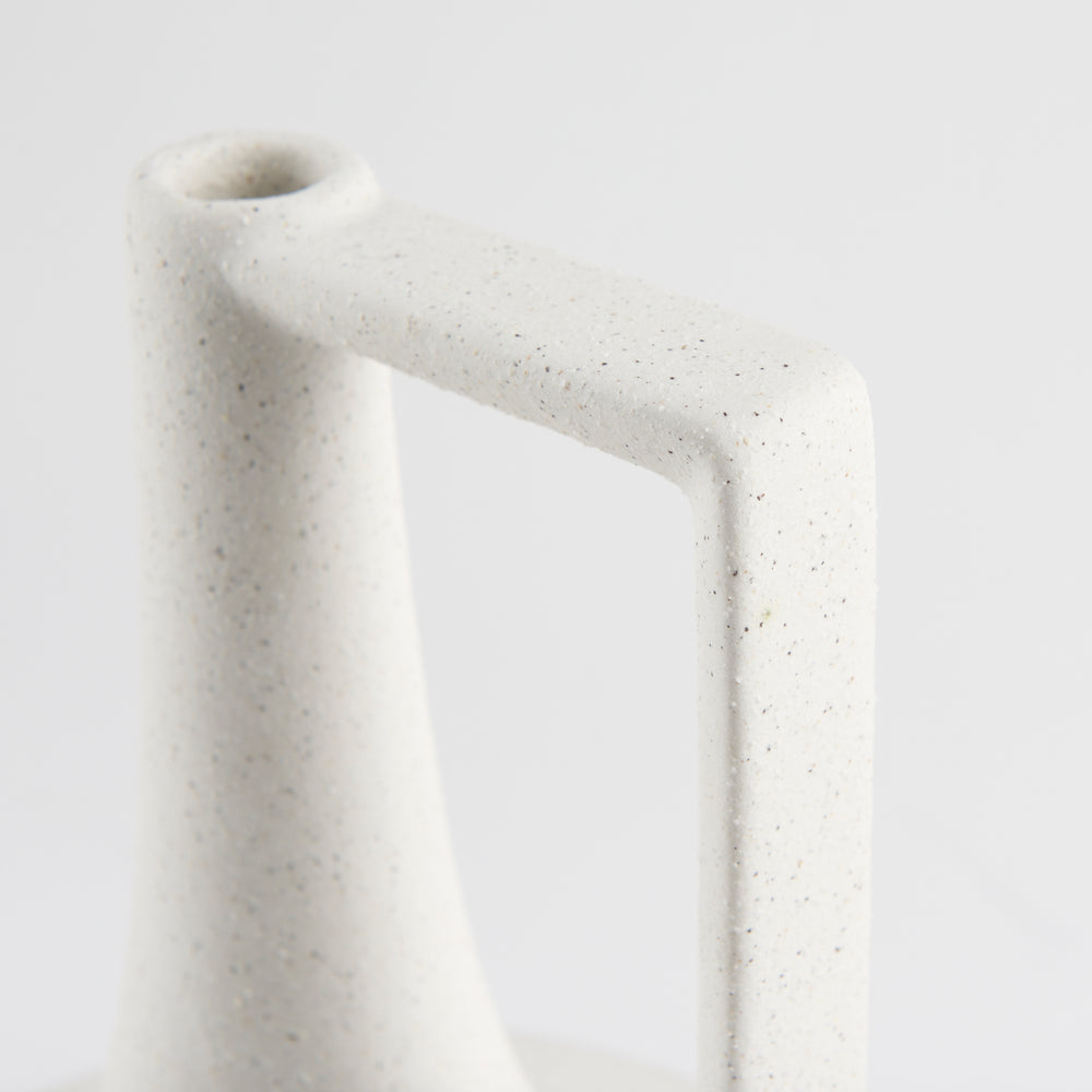 Burton White/Black Jug Vase