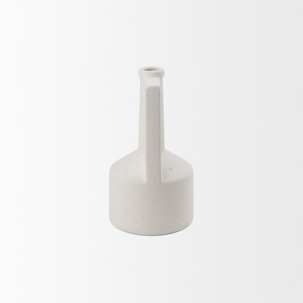 Burton White Jug Vase