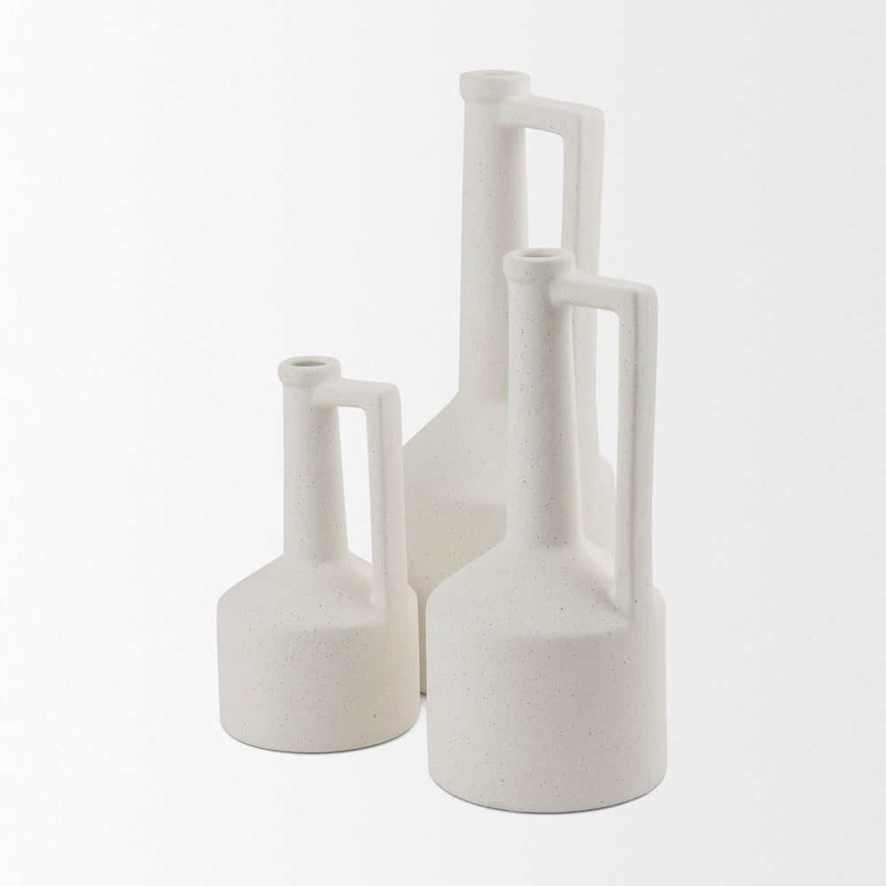 Burton White Jug Vase