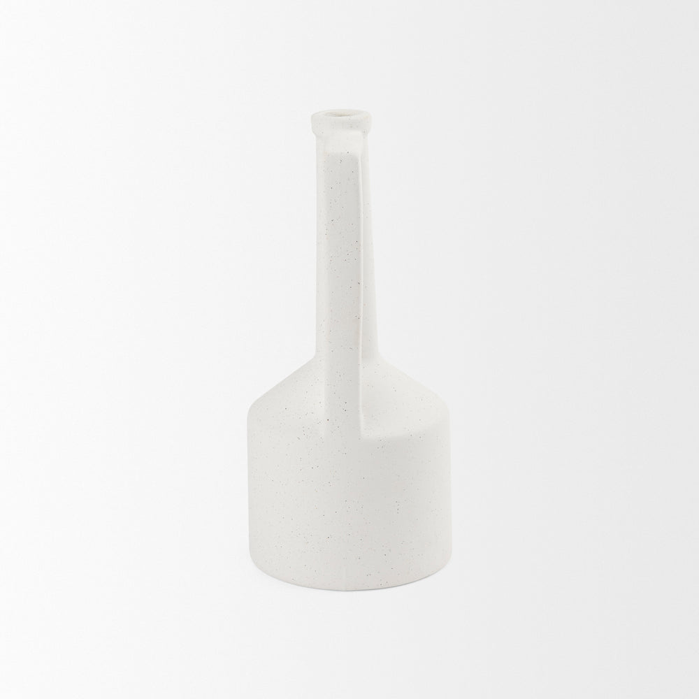 Burton White Jug Vase