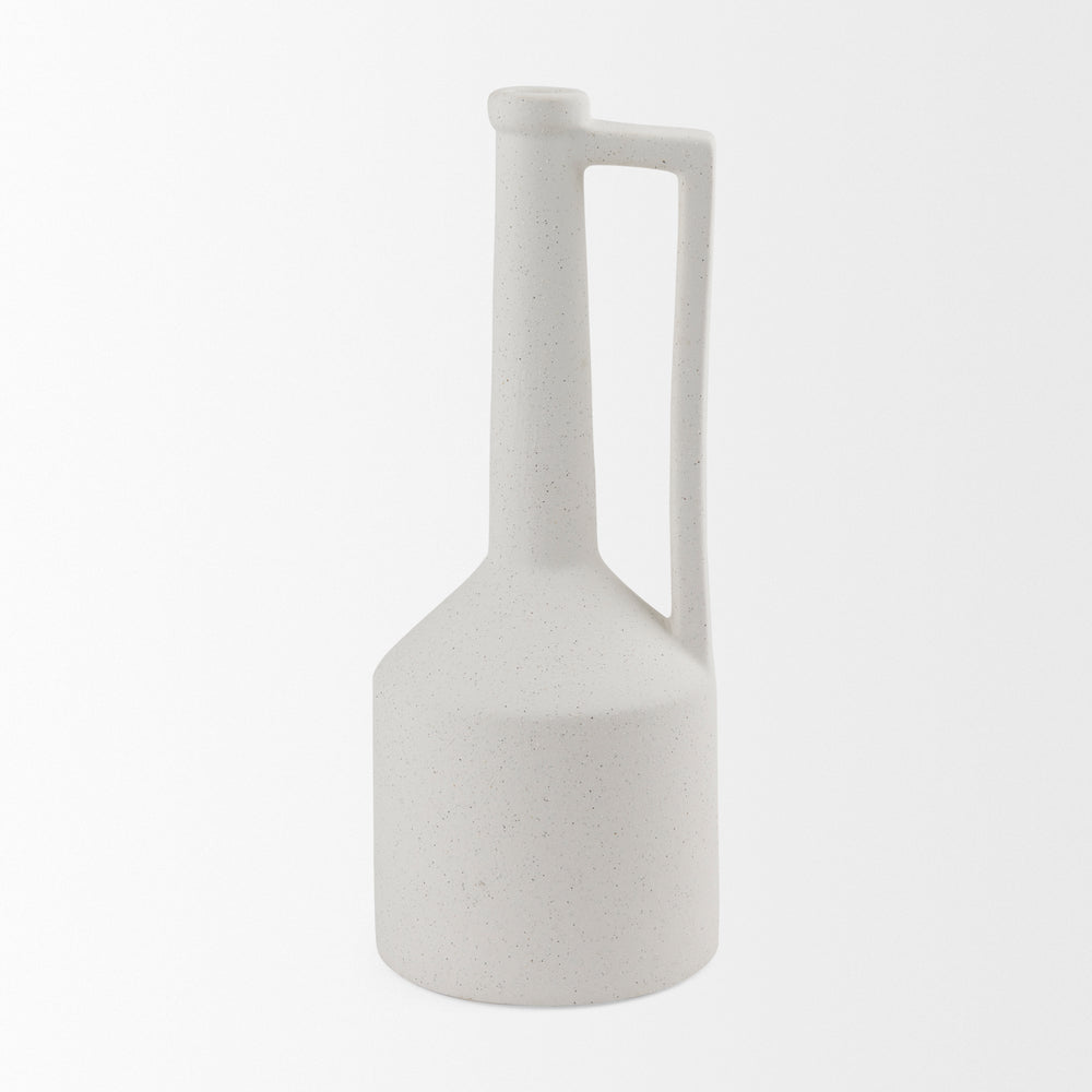 Burton White Jug Vase