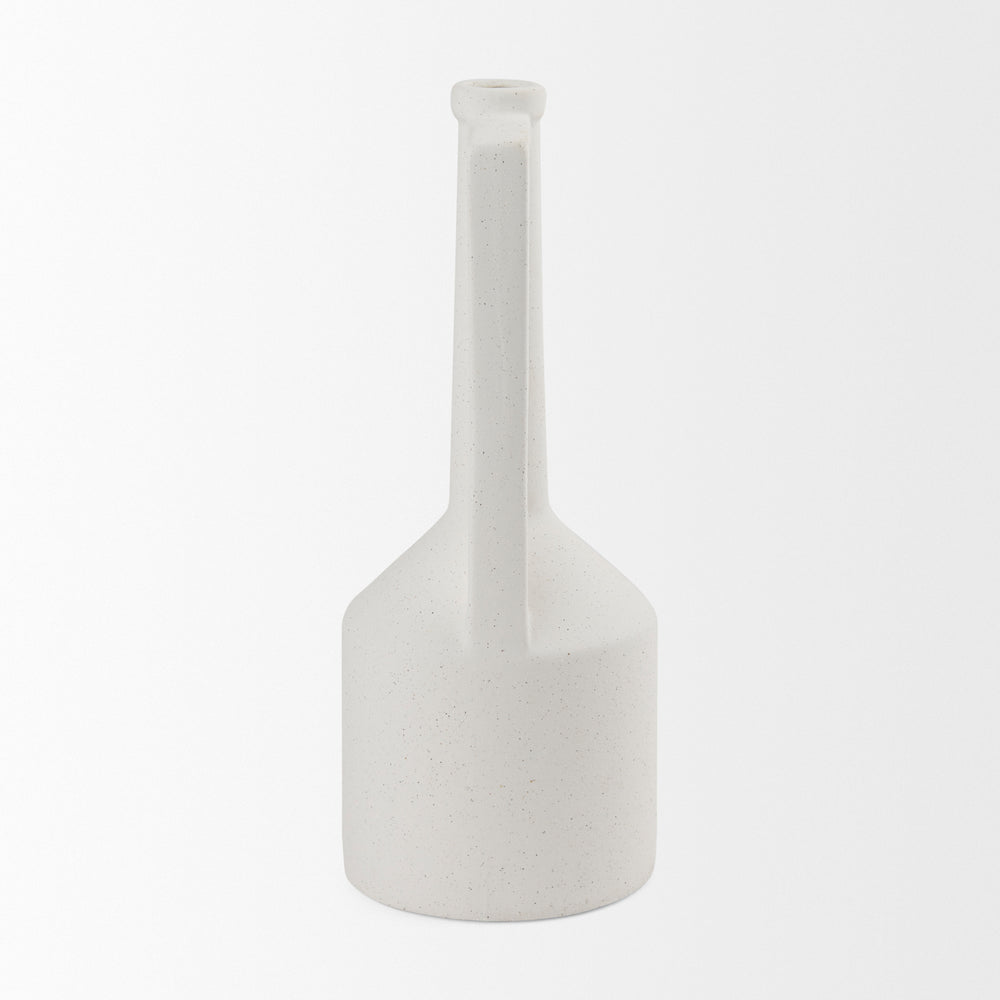 Burton White Jug Vase