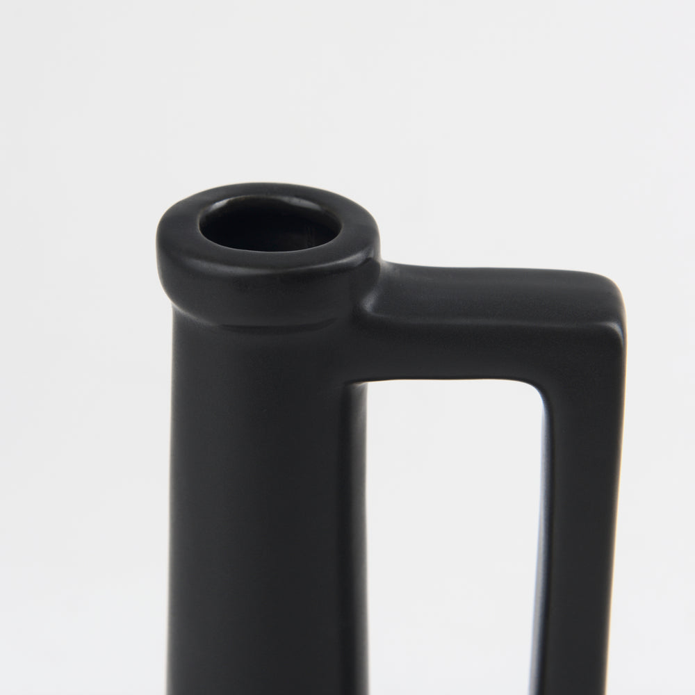 Burton Matte Black Jug Vase
