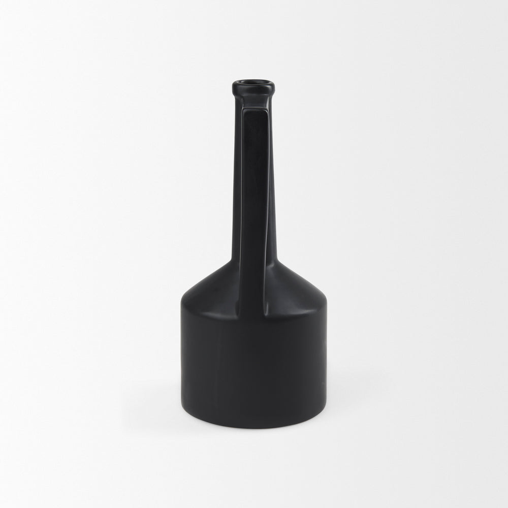 Burton Matte Black Jug Vase