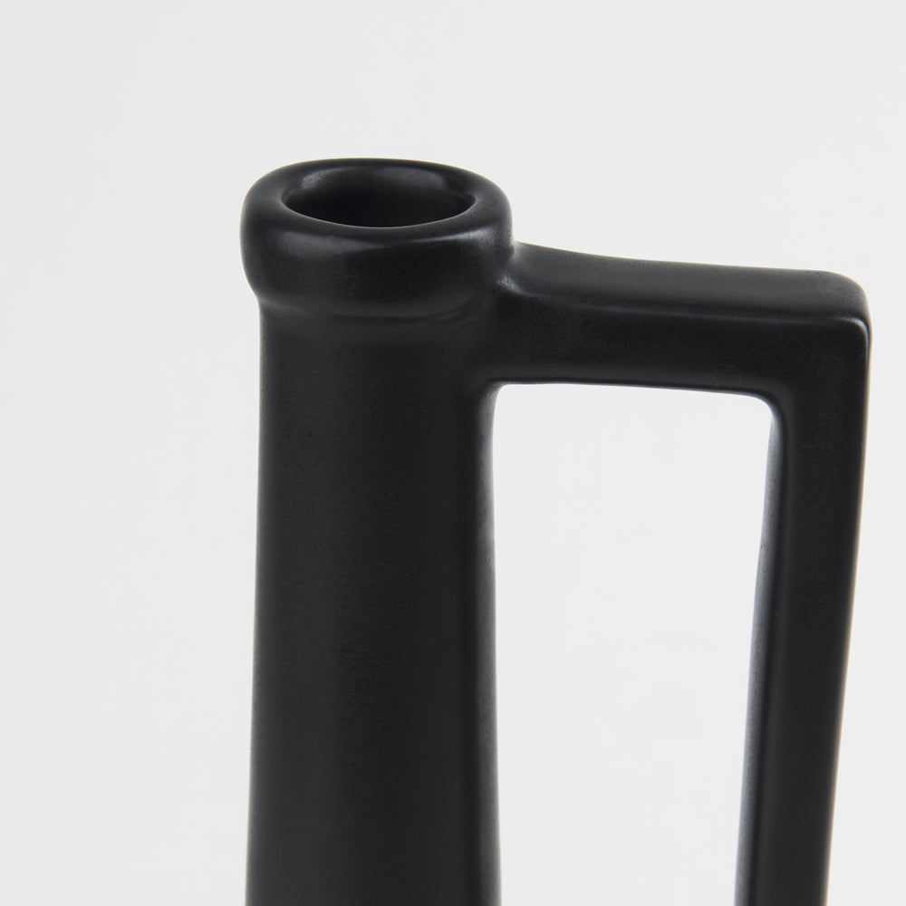 Burton Matte Black Jug Vase