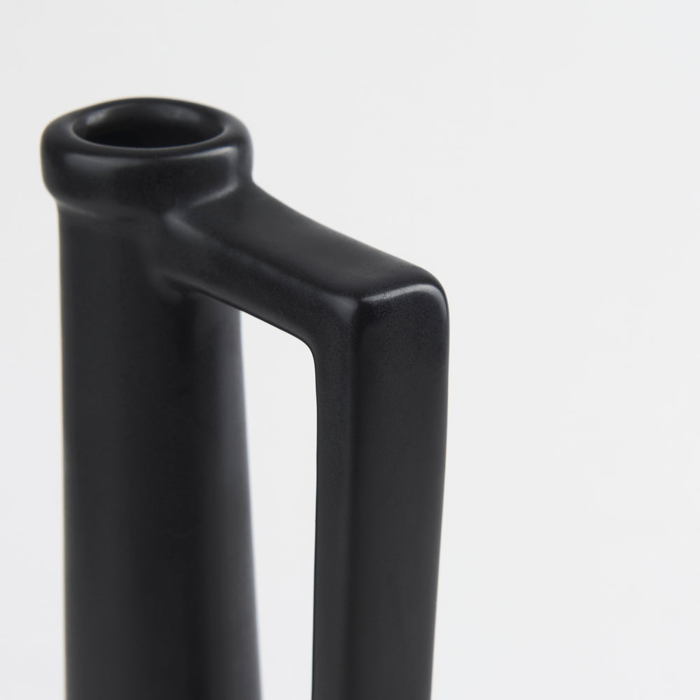 Burton Matte Black Jug Vase