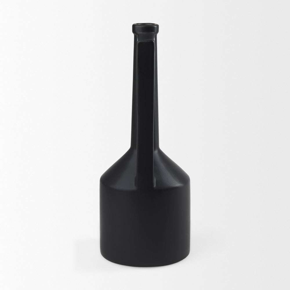 Burton Matte Black Jug Vase