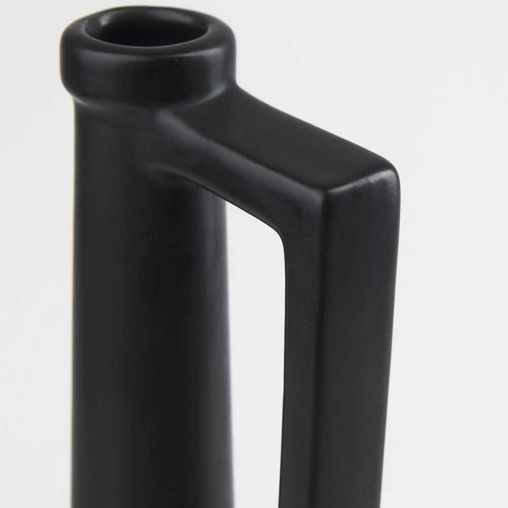 Burton Matte Black Jug Vase