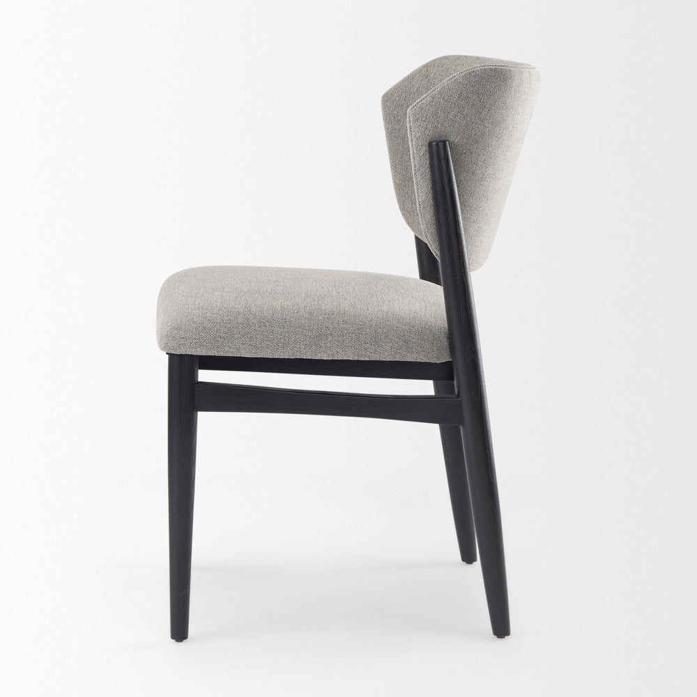 Chaise de salle à manger en tissu Cline