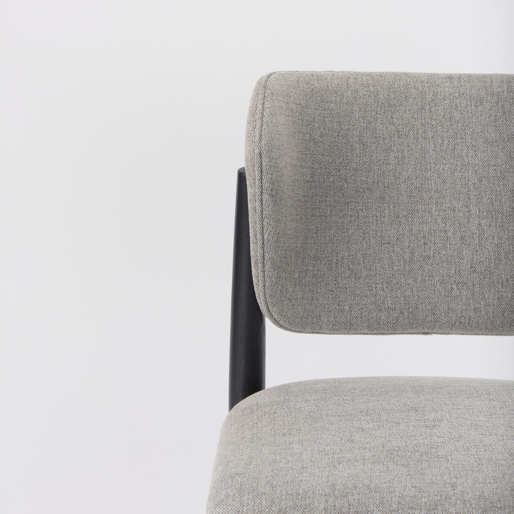 Chaise de salle à manger en tissu Cline
