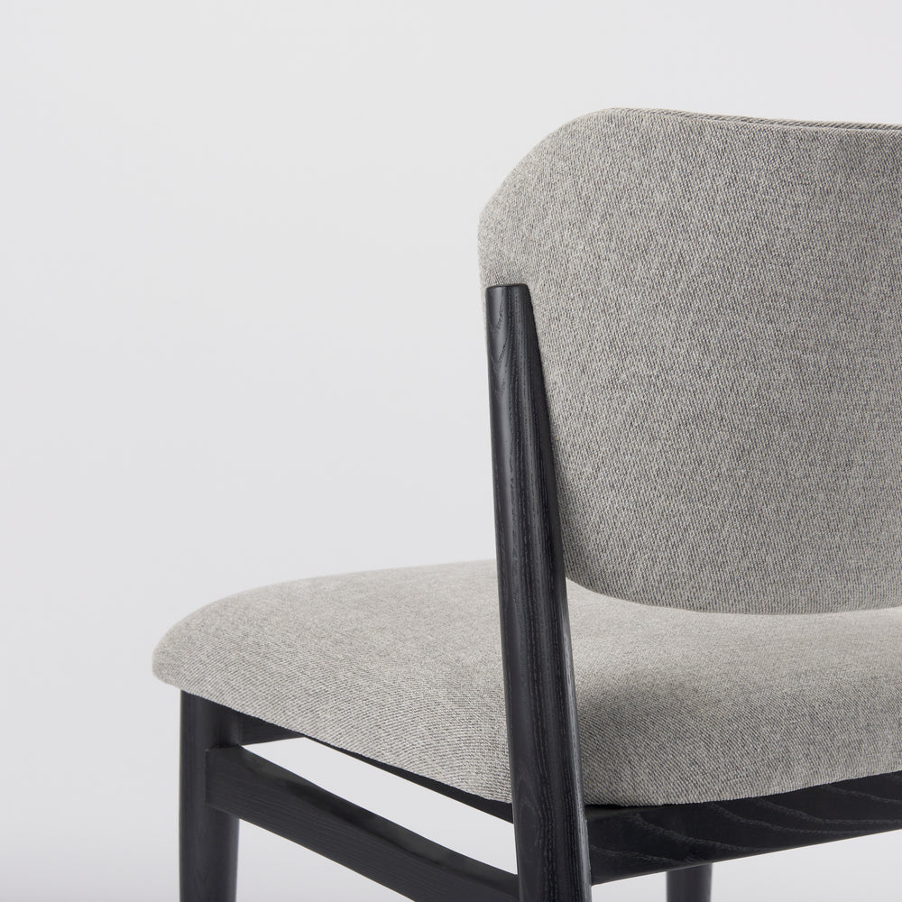 Chaise de salle à manger en tissu Cline