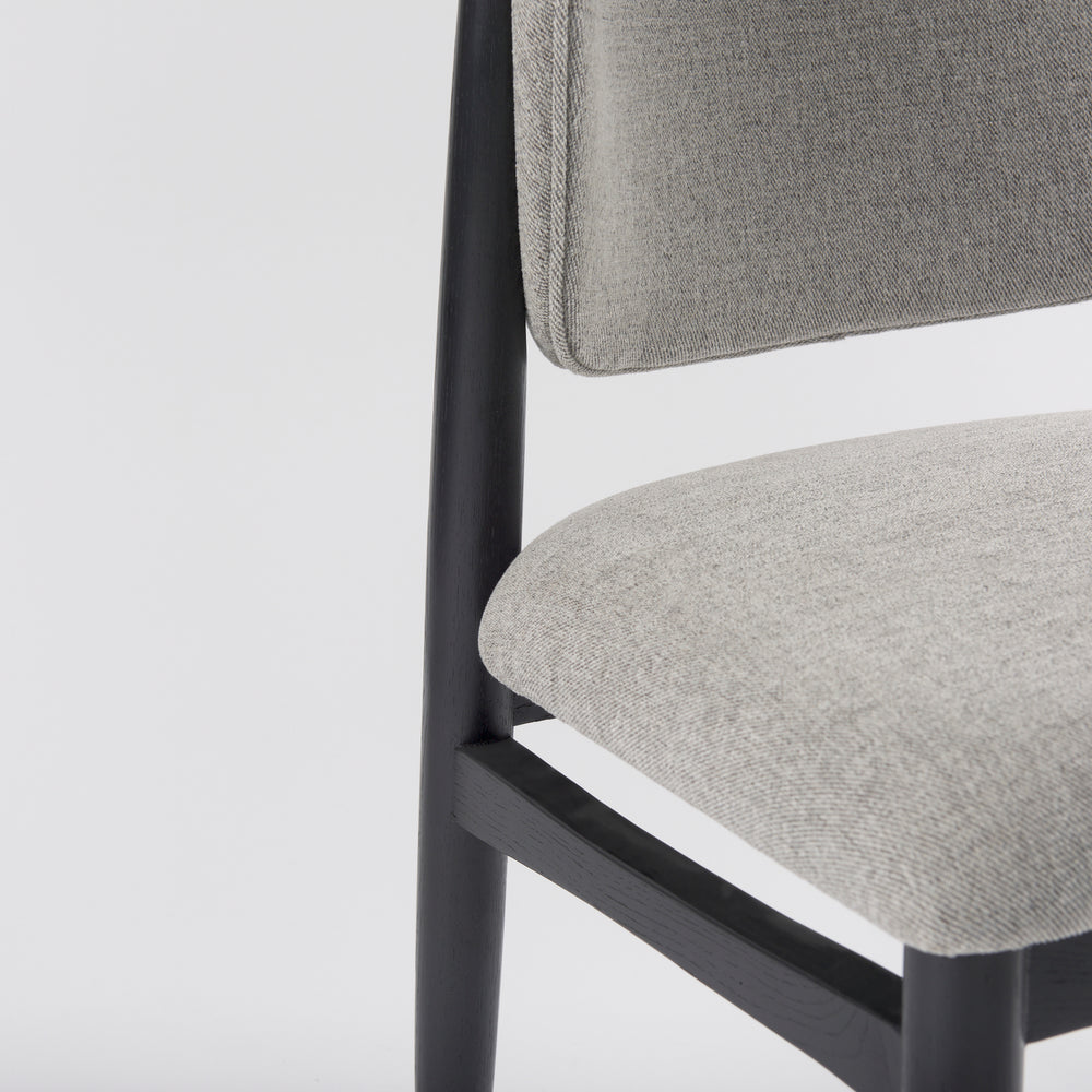 Chaise de salle à manger en tissu Cline
