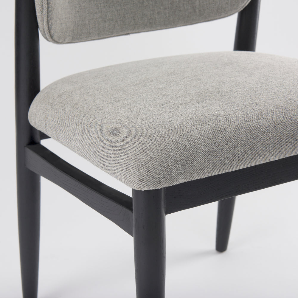 Chaise de salle à manger en tissu Cline