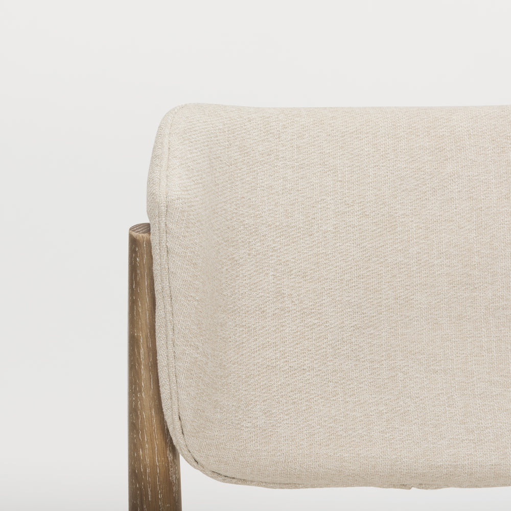 Chaise de salle à manger en tissu Cline