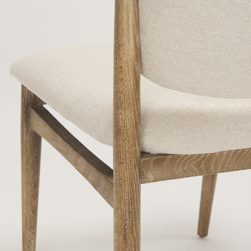 Chaise de salle à manger en tissu Cline