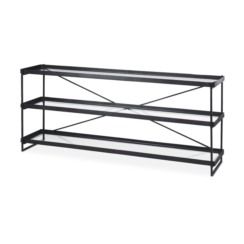 Trey Glass Console Table