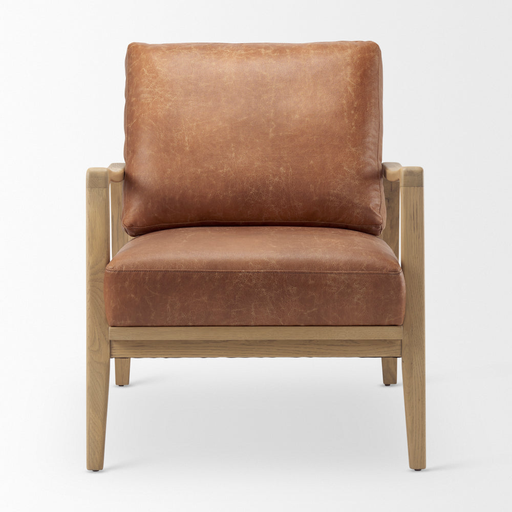 Fauteuil d'appoint en cuir Raeleigh