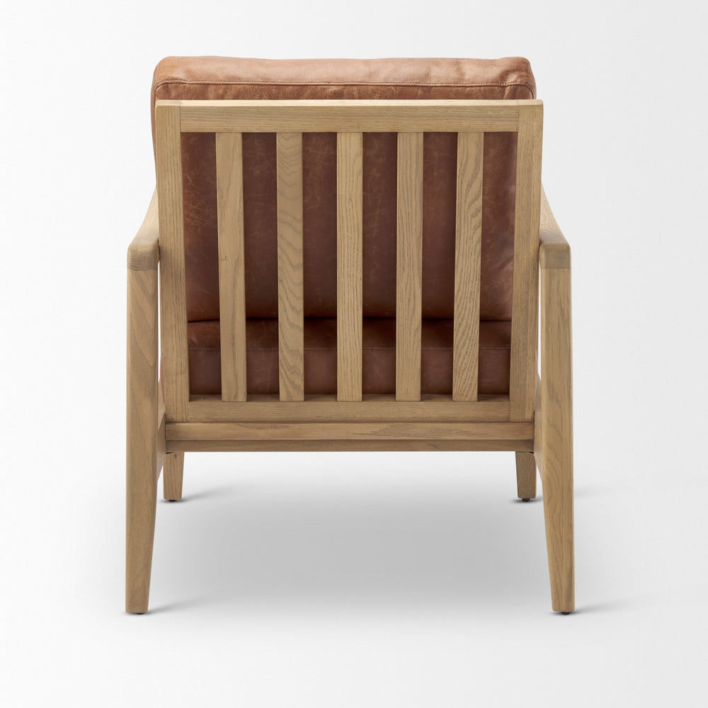 Fauteuil d'appoint en cuir Raeleigh
