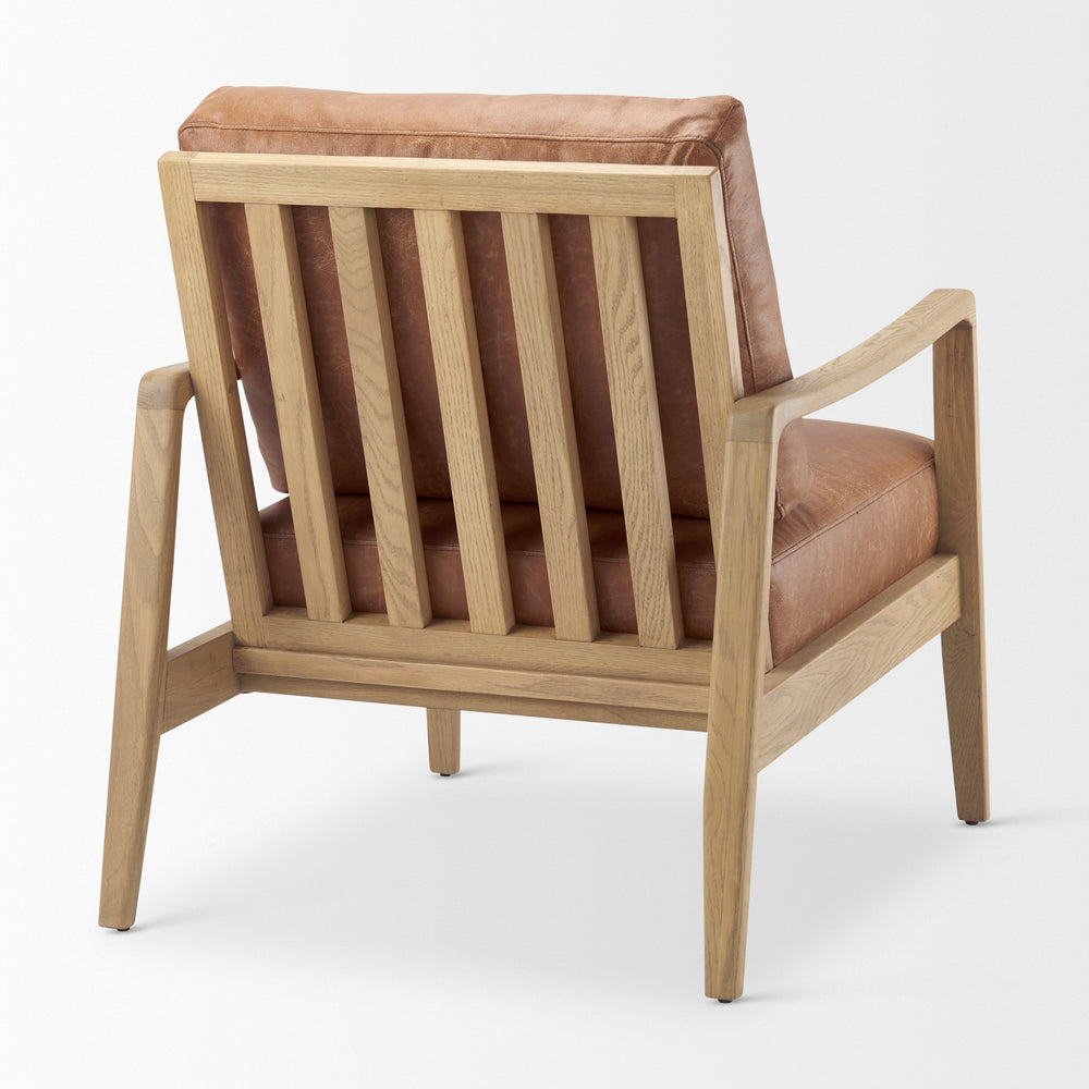 Fauteuil d'appoint en cuir Raeleigh