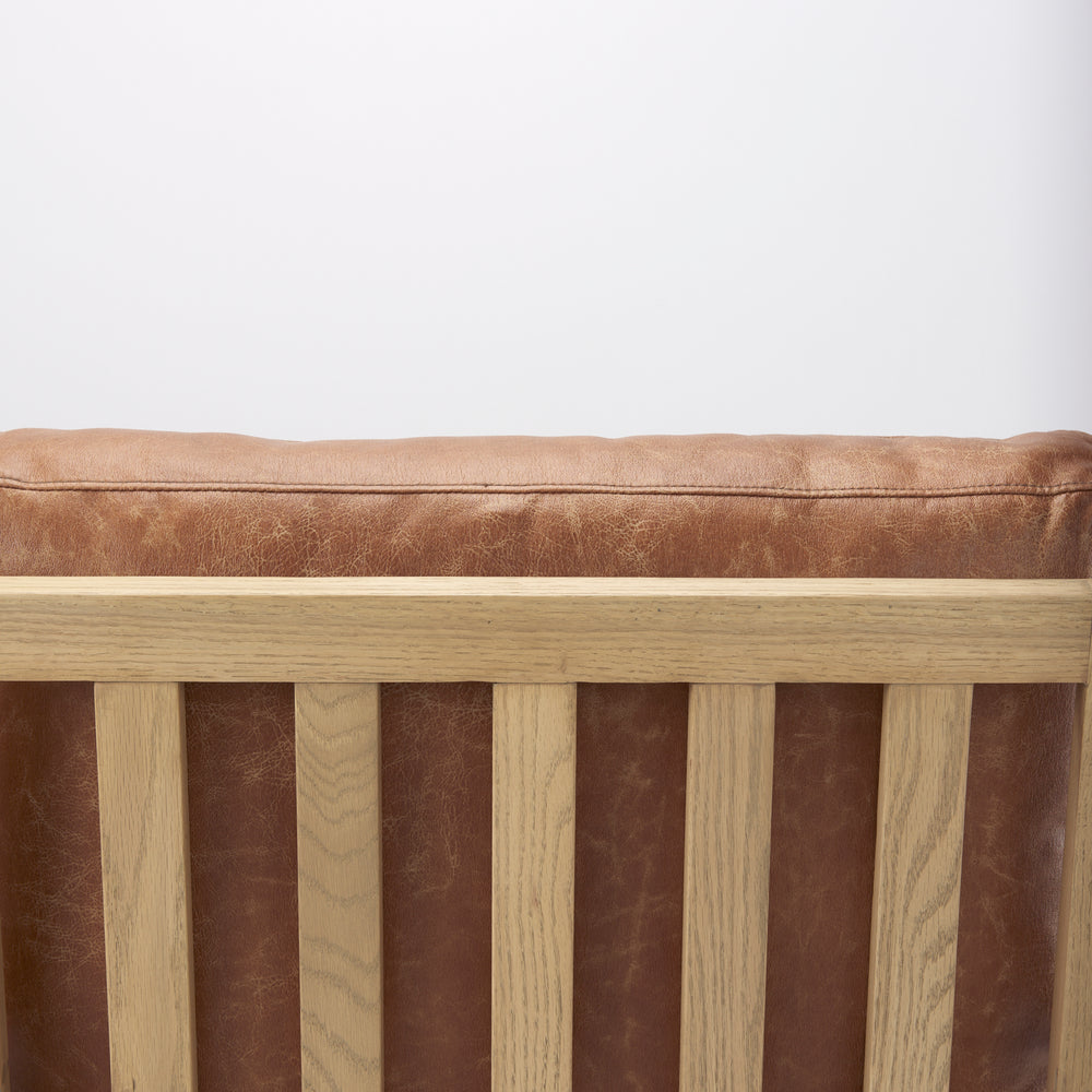 Fauteuil d'appoint en cuir Raeleigh