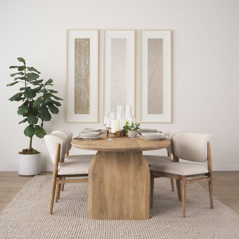 Chaise de salle à manger en tissu Cline