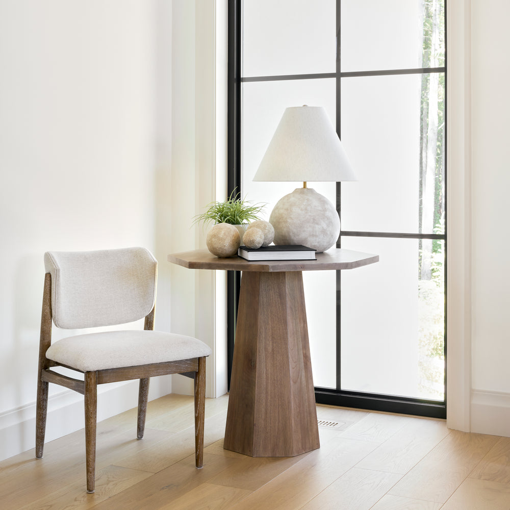 Chaise de salle à manger en tissu Cline