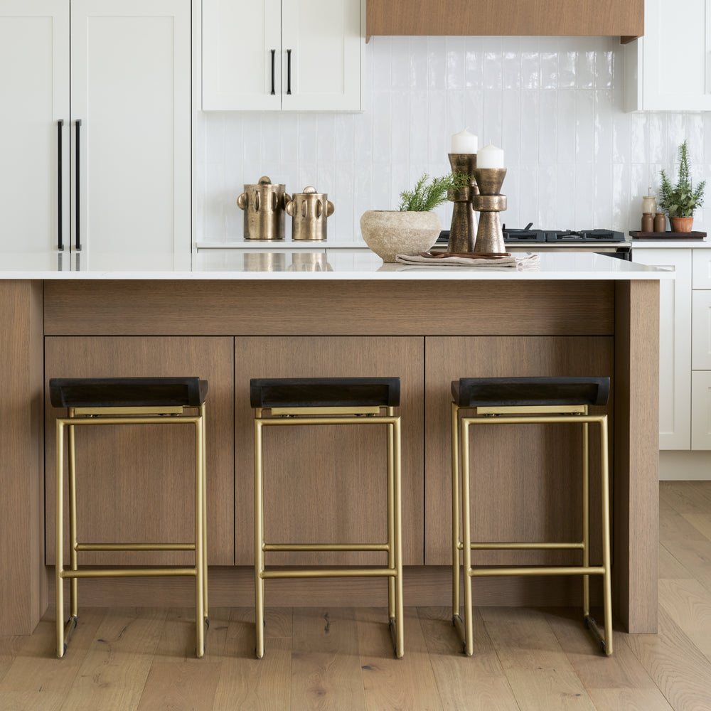 Givens Wood Seat Stool