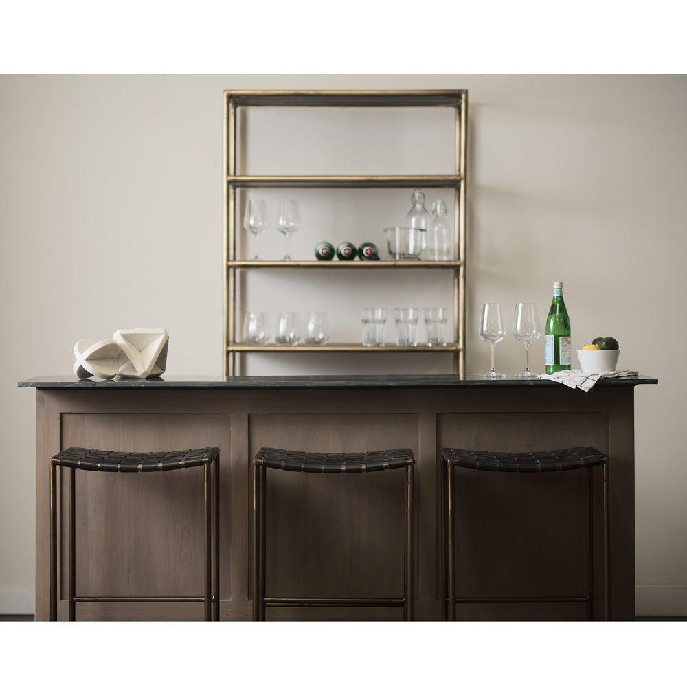 Tabouret Clarissa en cuir