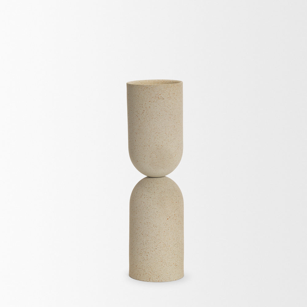 Porte-bougie Qamra beige