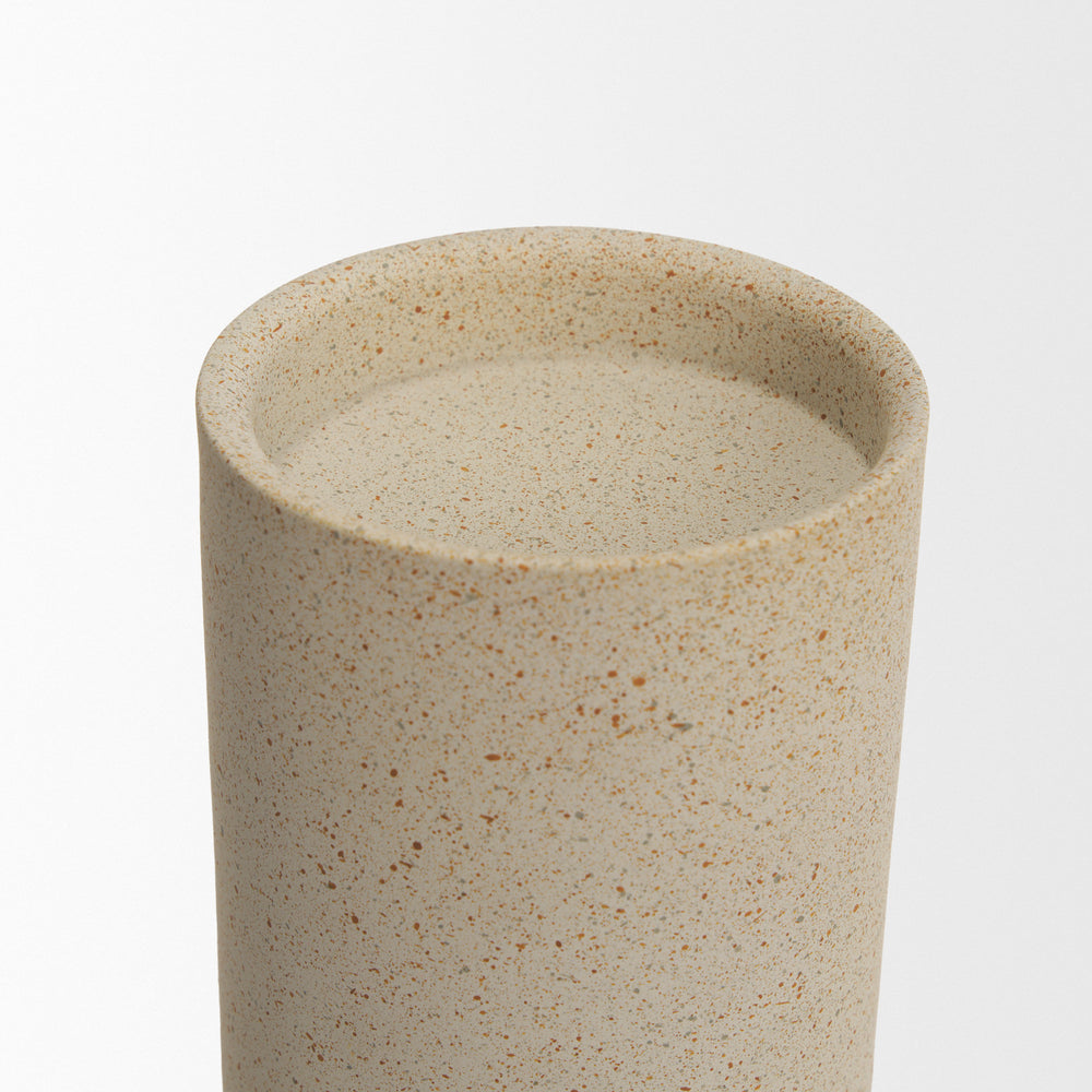 Porte-bougie Qamra beige