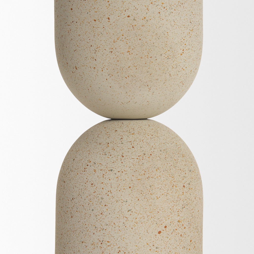 Porte-bougie Qamra beige