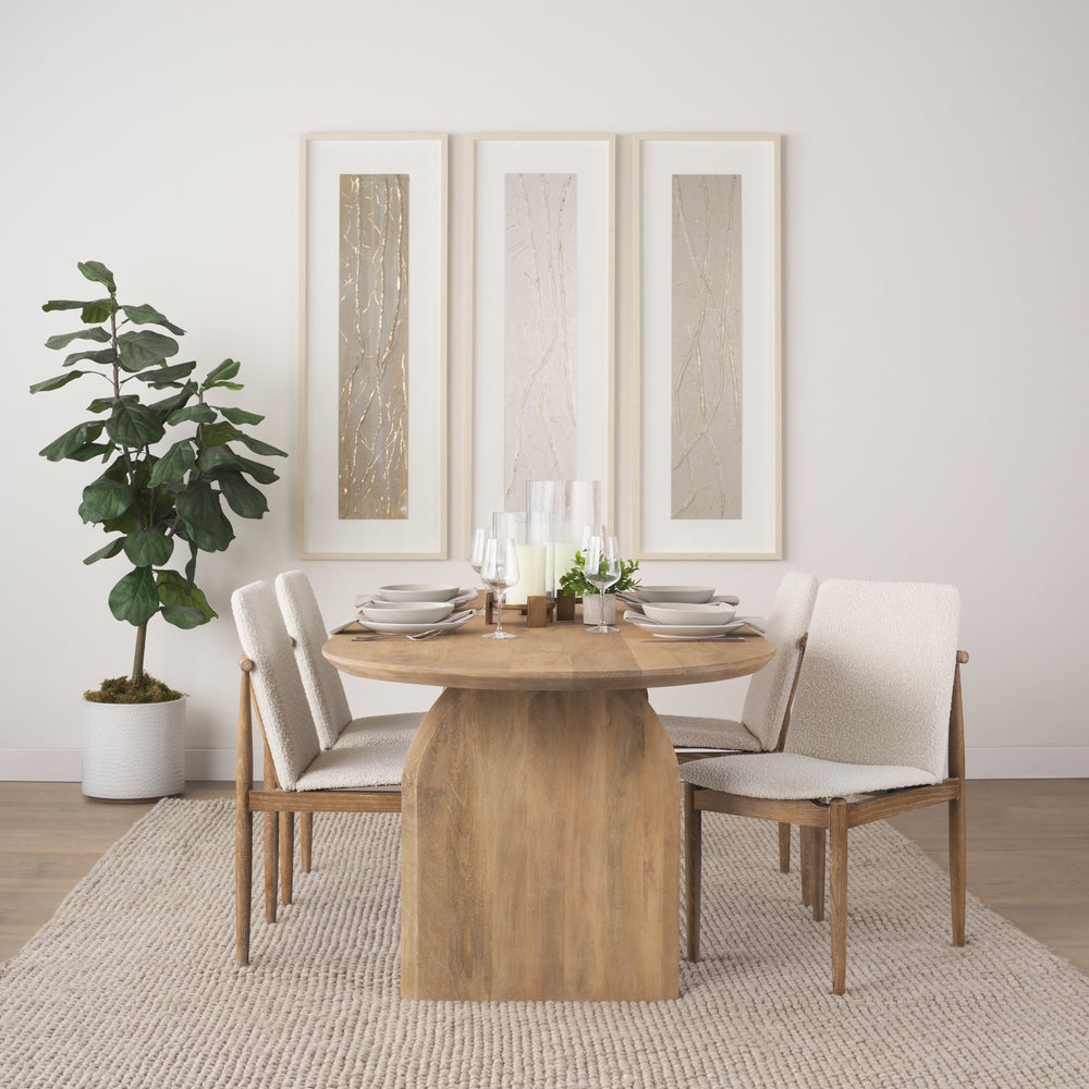 Chaise de salle à manger en tissu Cavett
