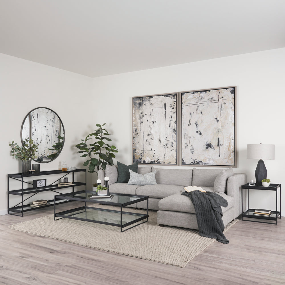 Trey Glass Accent Table