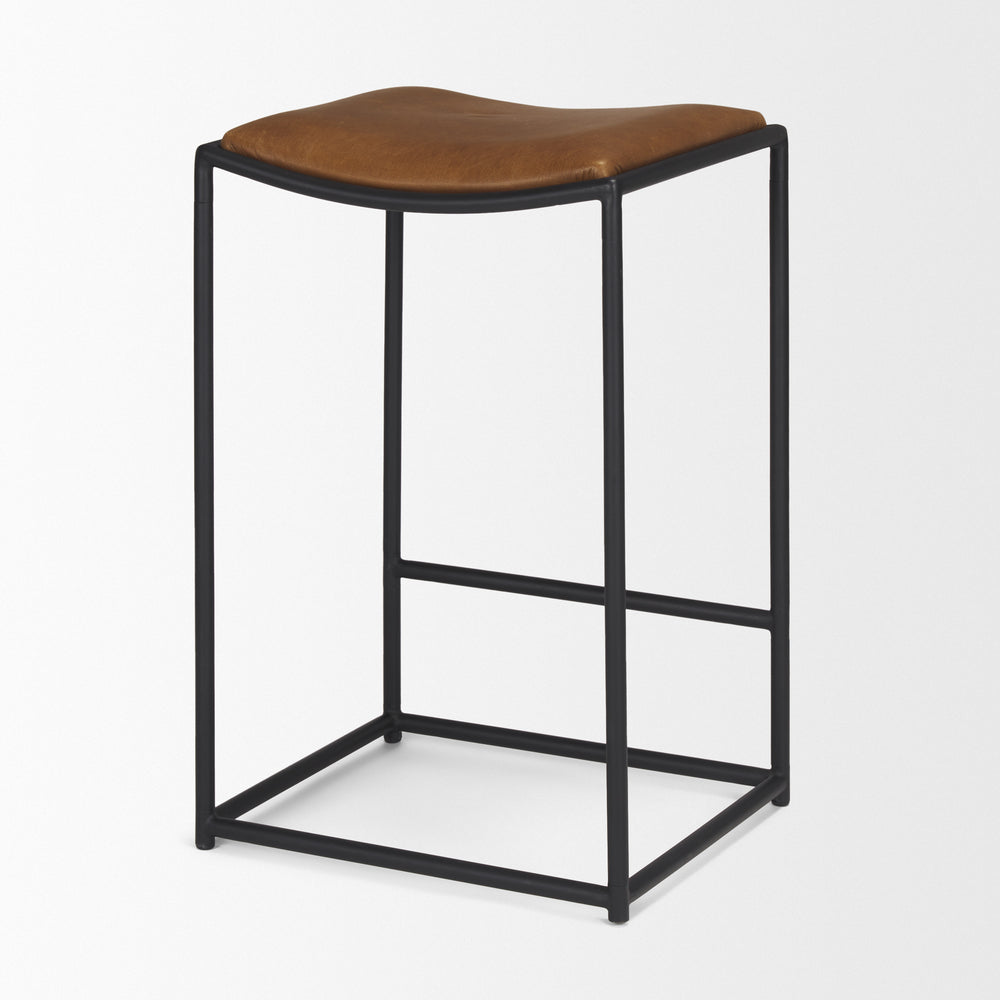 Taniel Leather Seat Stool