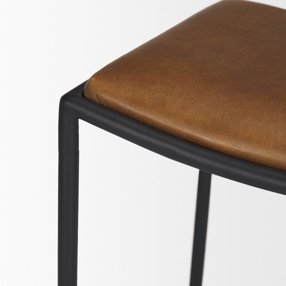 Taniel Leather Seat Stool