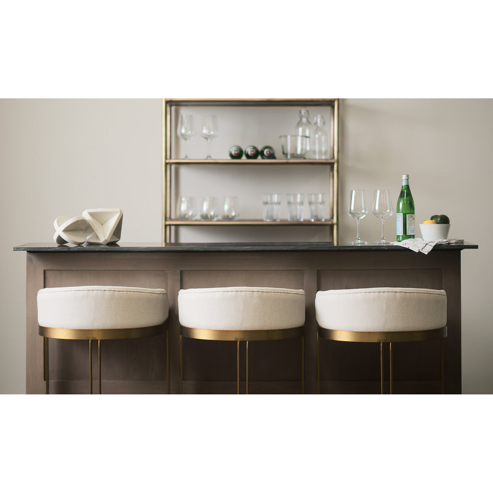 Hollyfield Fabric Seat Stool