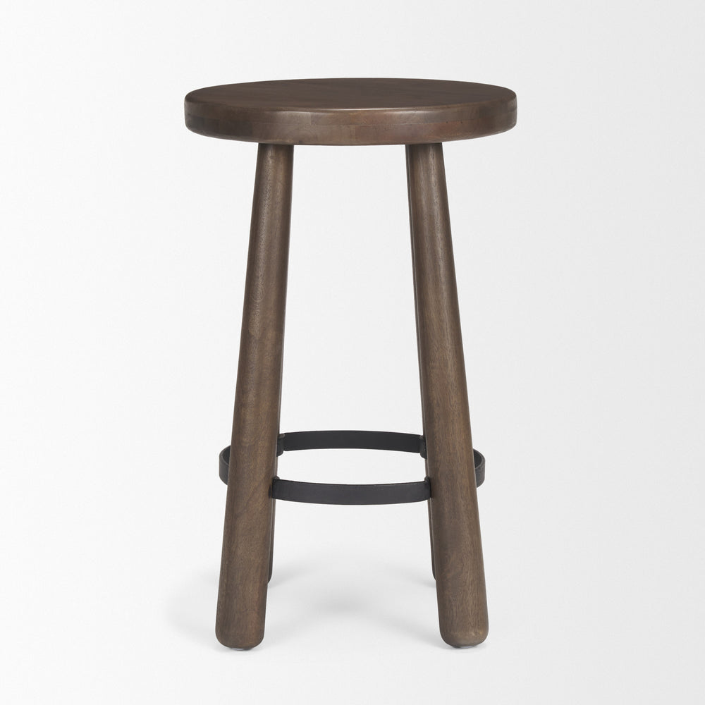 Weldon Wood Seat Stool
