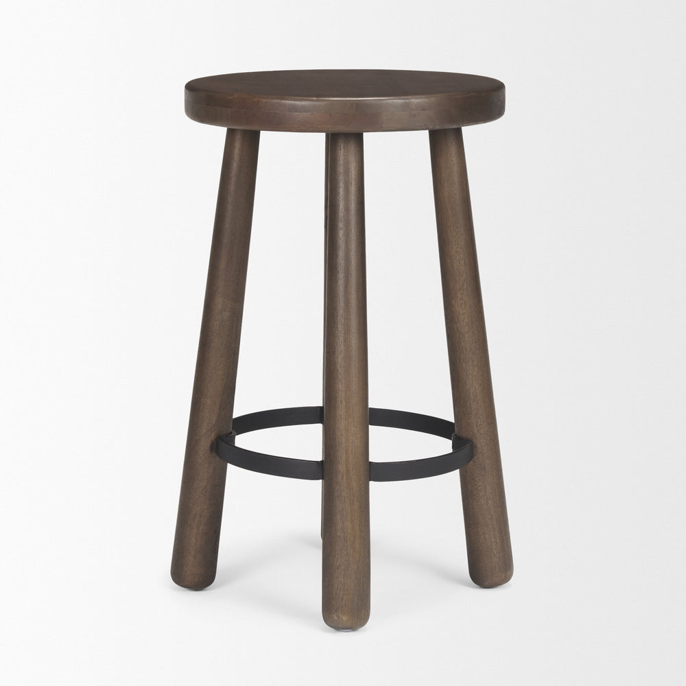 Weldon Wood Seat Stool