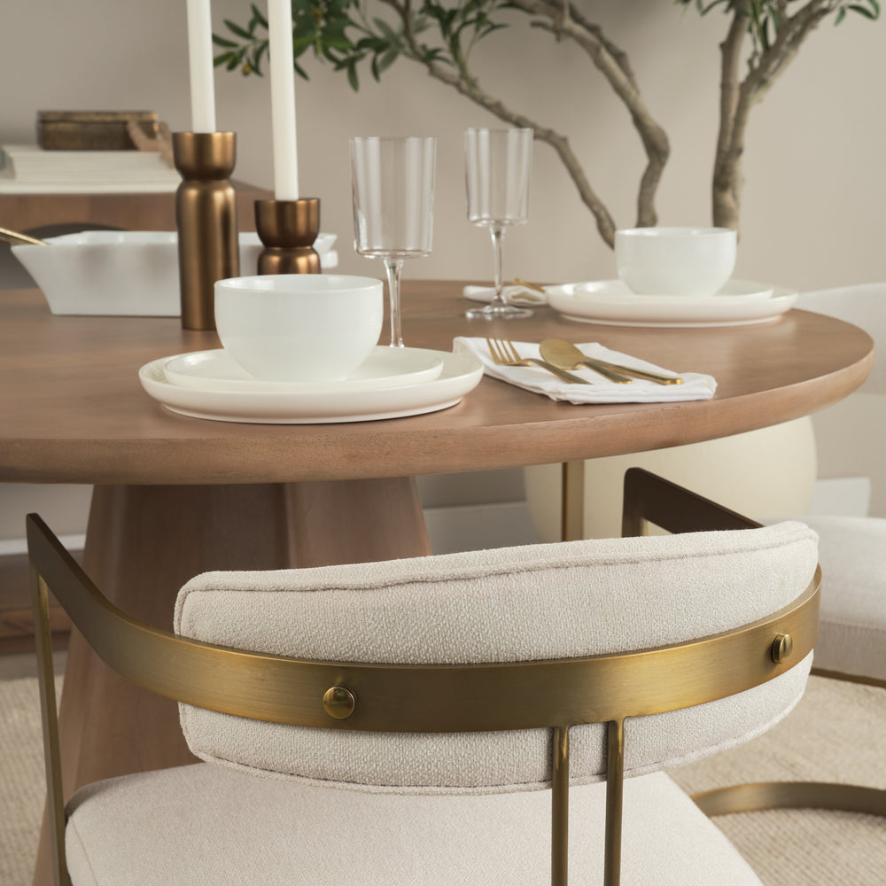Fauteuil de salle à manger en tissu Hollyfield