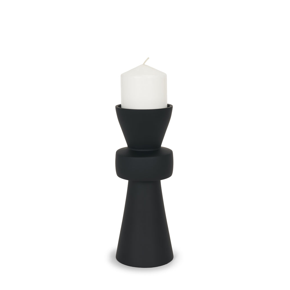 Odilia Black Candle Holder