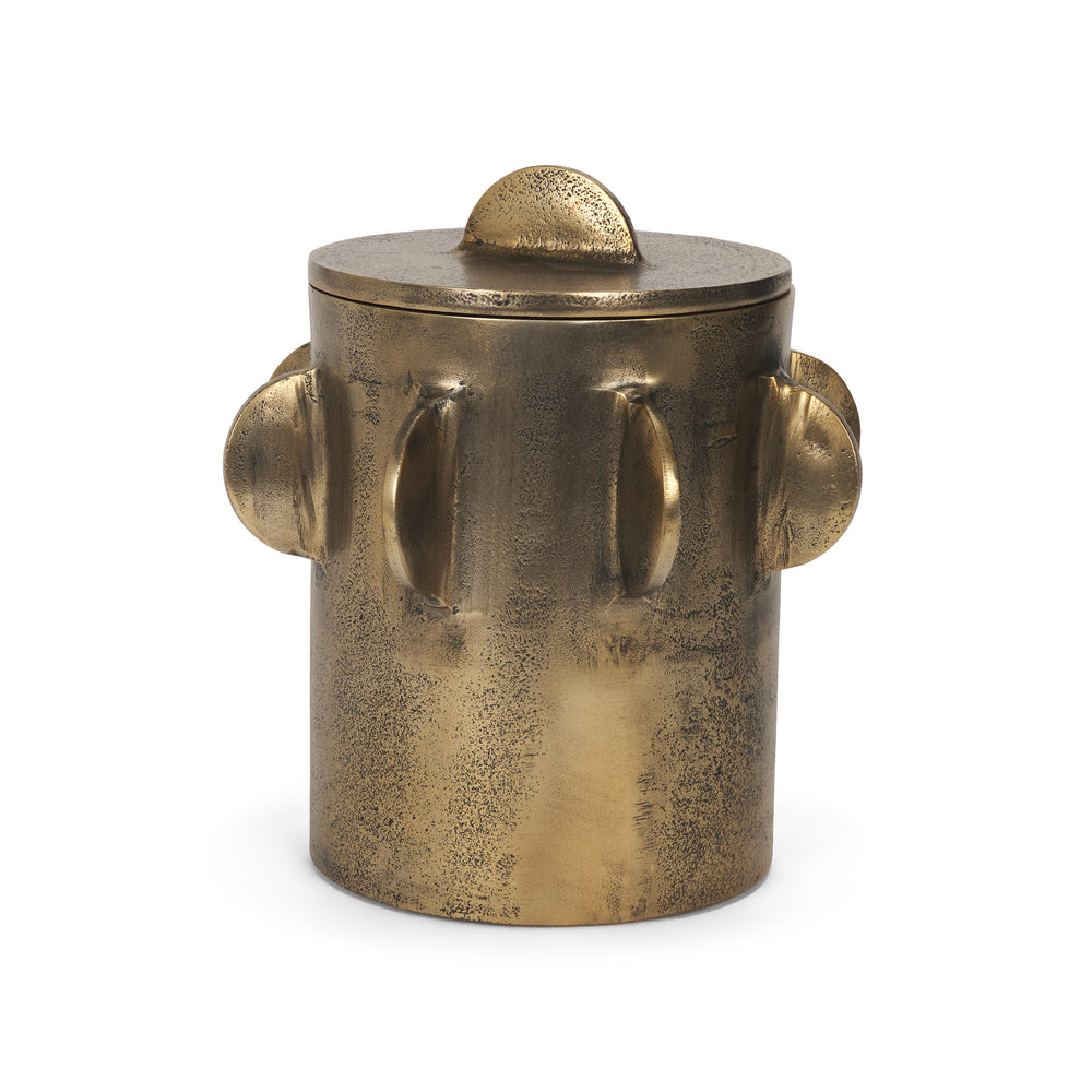 Deacon Decorative Gold Canister