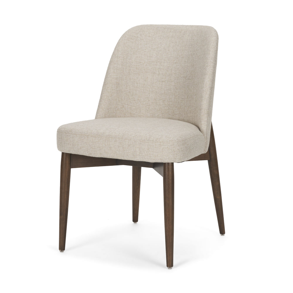 Abbie Curve Fabric Dining Chair