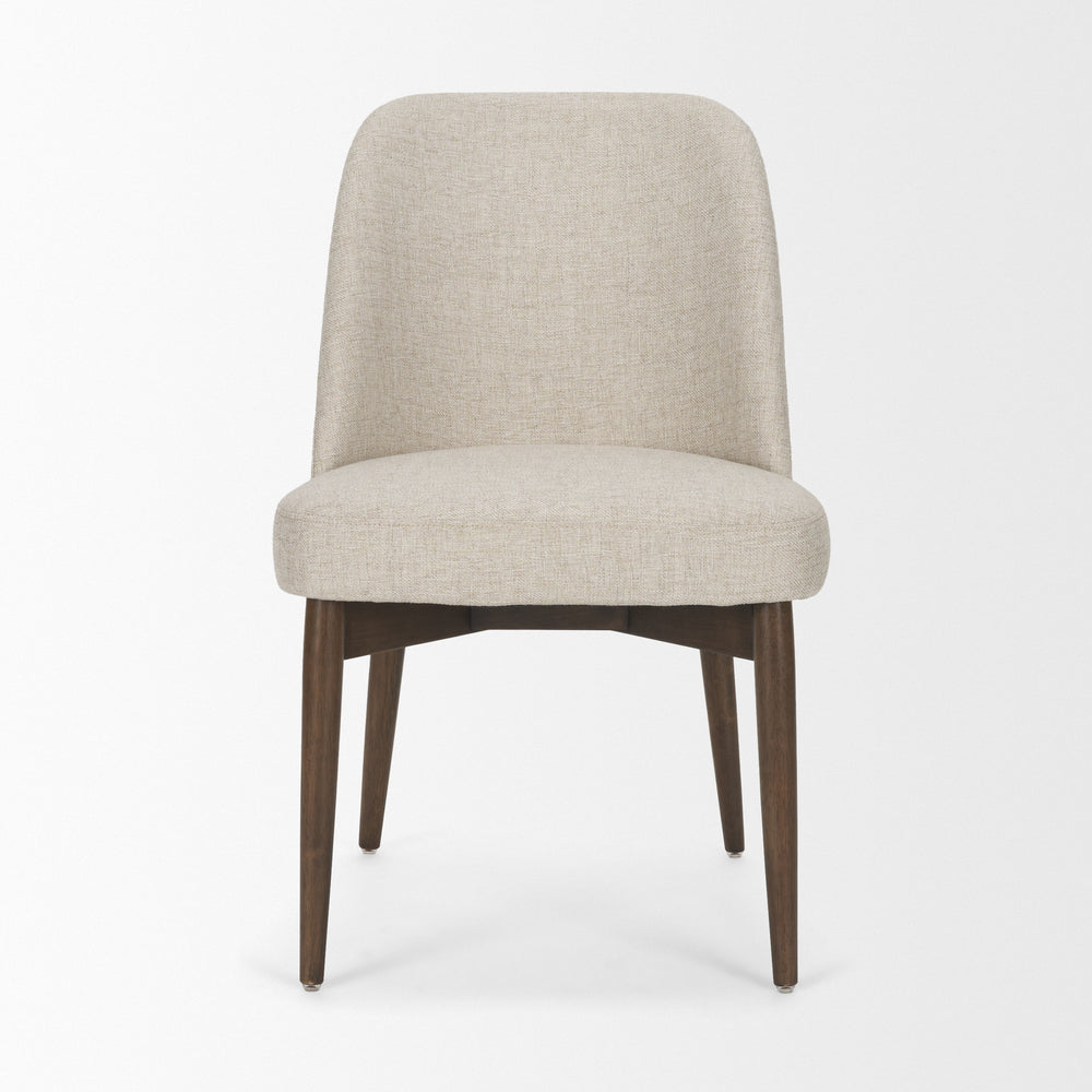 Abbie Curve Fabric Dining Chair