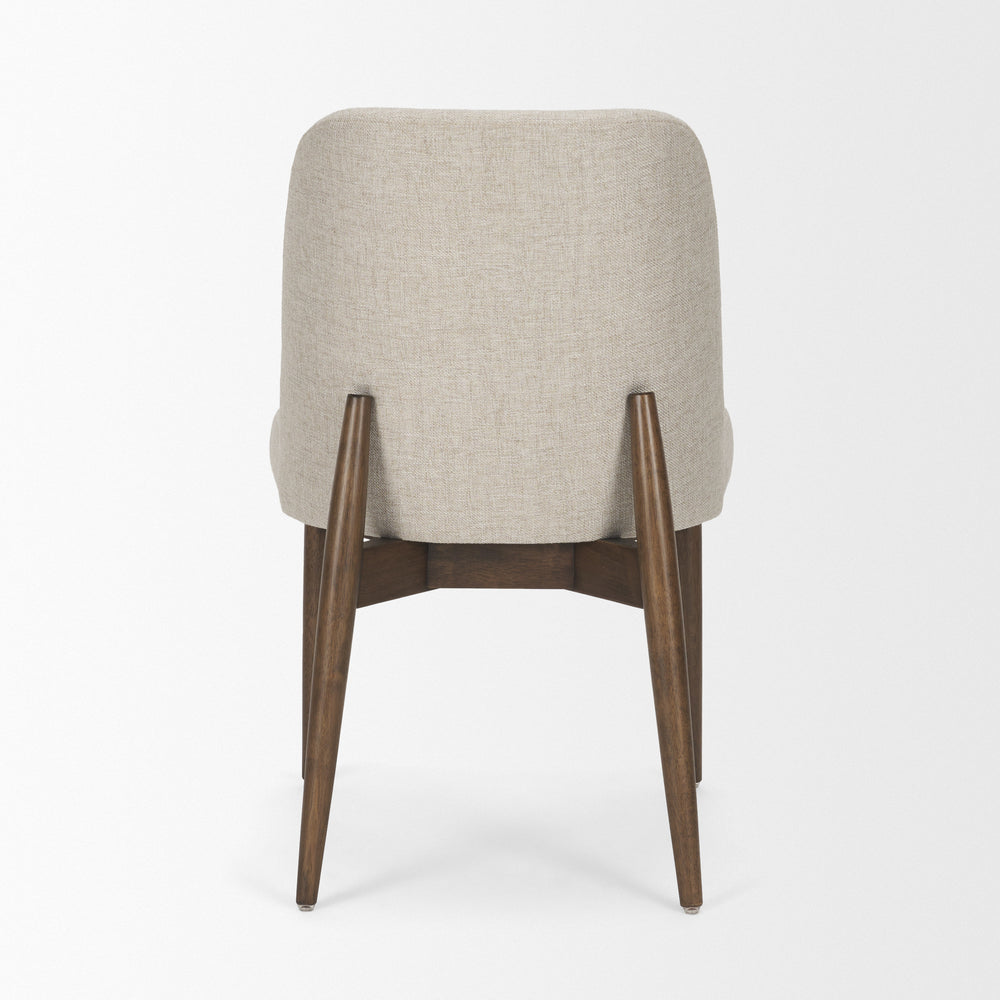 Abbie Curve Fabric Dining Chair
