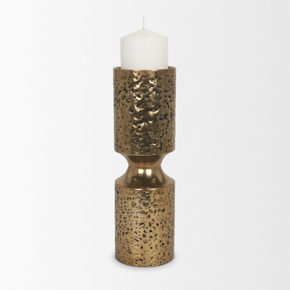 Akira Gold Candle Holder