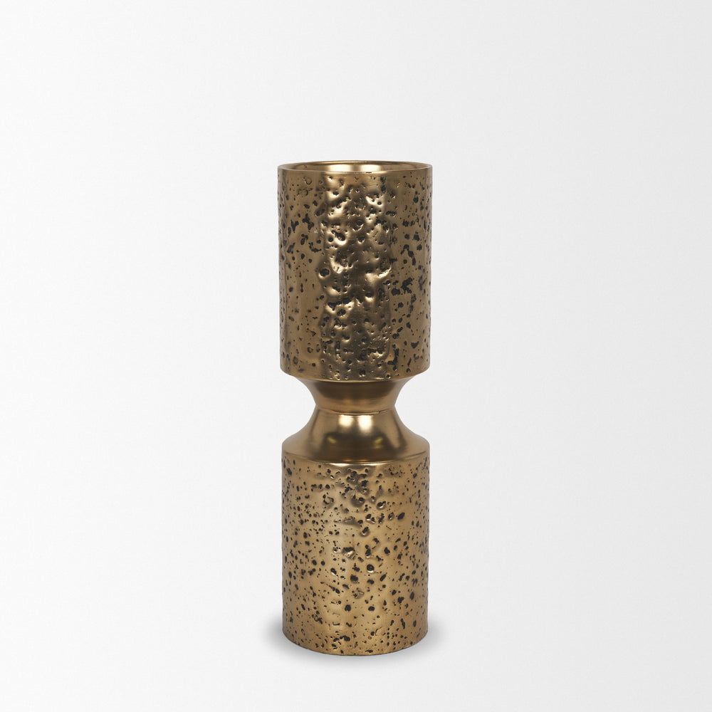 Akira Gold Candle Holder