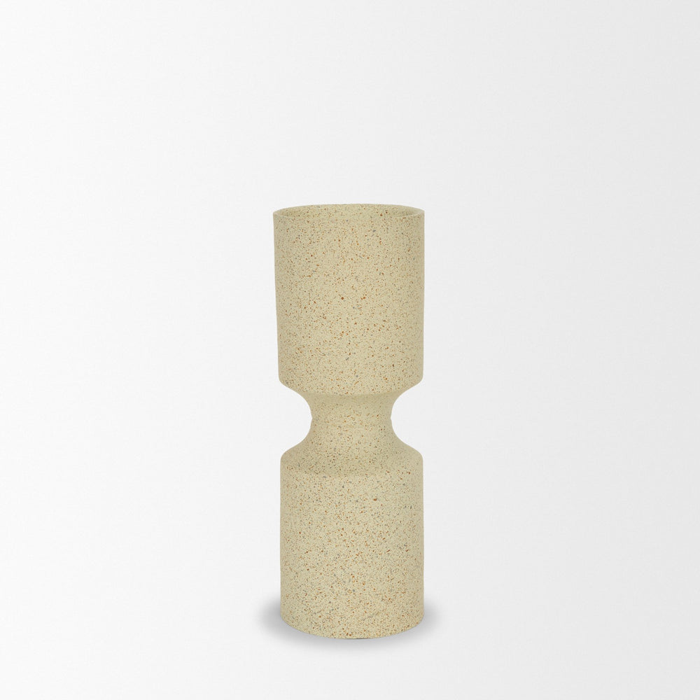 Akira Beige Candle Holder