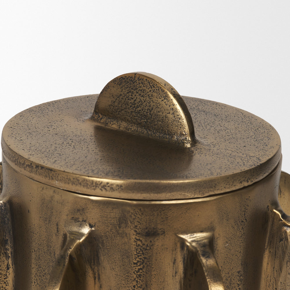 Deacon Decorative Gold Canister